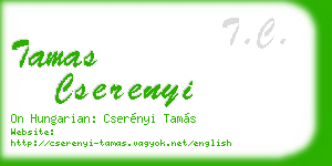 tamas cserenyi business card